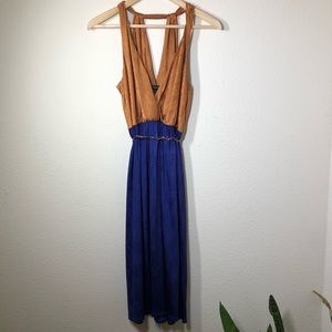Gold/Copper & Purple F21 Dress